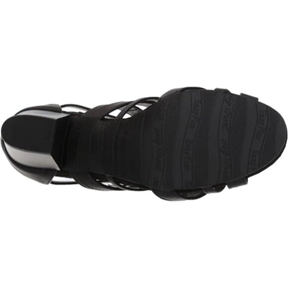 Easy Street Womens Amaze Comfortable Back Zipper Sandals Black Size 8W NIB - Picture 8 of 8